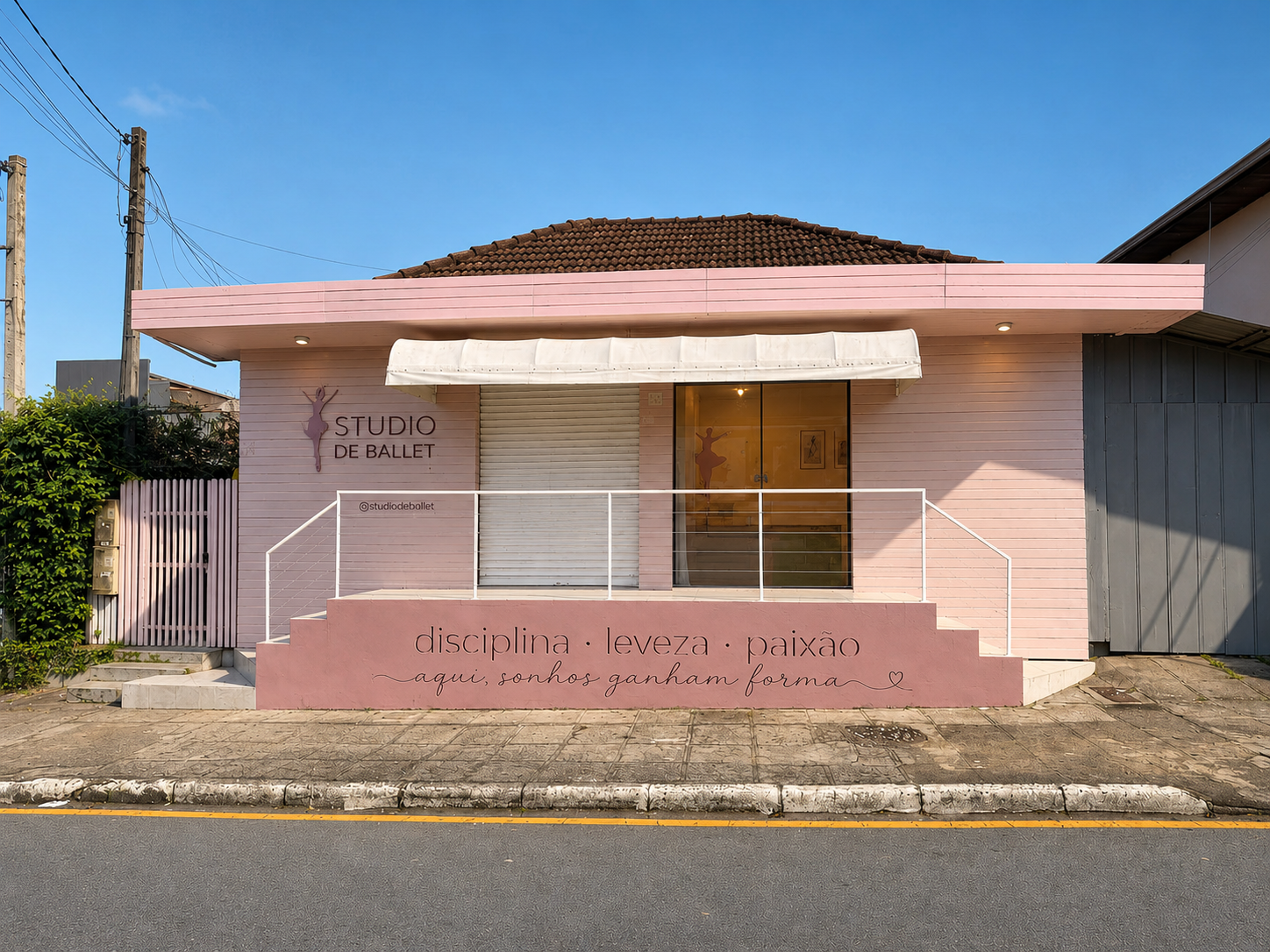 Fachada da Elos Studio de Dança em Araucária